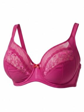 VICTORIA’S SECRET Full Figure, Underwire-Lace-No Padding- Hot PNK Size 36DDD